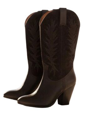 Miranda Lambert black Bling cowgirl boots women's size 7.5